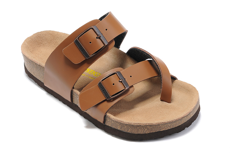 Birkenstock Mayari Dark Orange Leather Sandals - Shop Now!